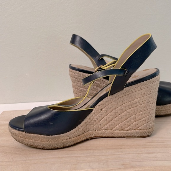Boden Carrie Espadrille Wedge, Dark Navy Sz 40 - Picture 4 of 16